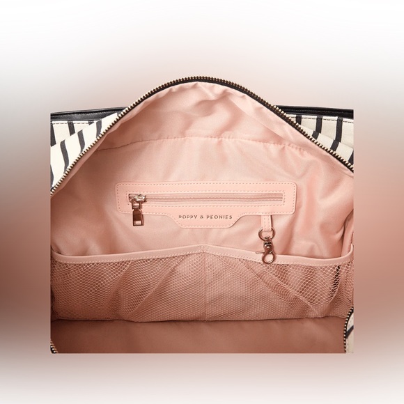 Poppy and Peonies Voyager Black Stripe - Picture 4 of 10